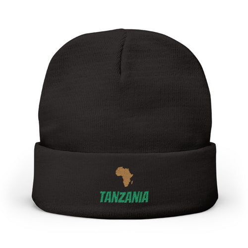 Africa on Your Mind? Personalized Embroidered Knit Beanie | amari