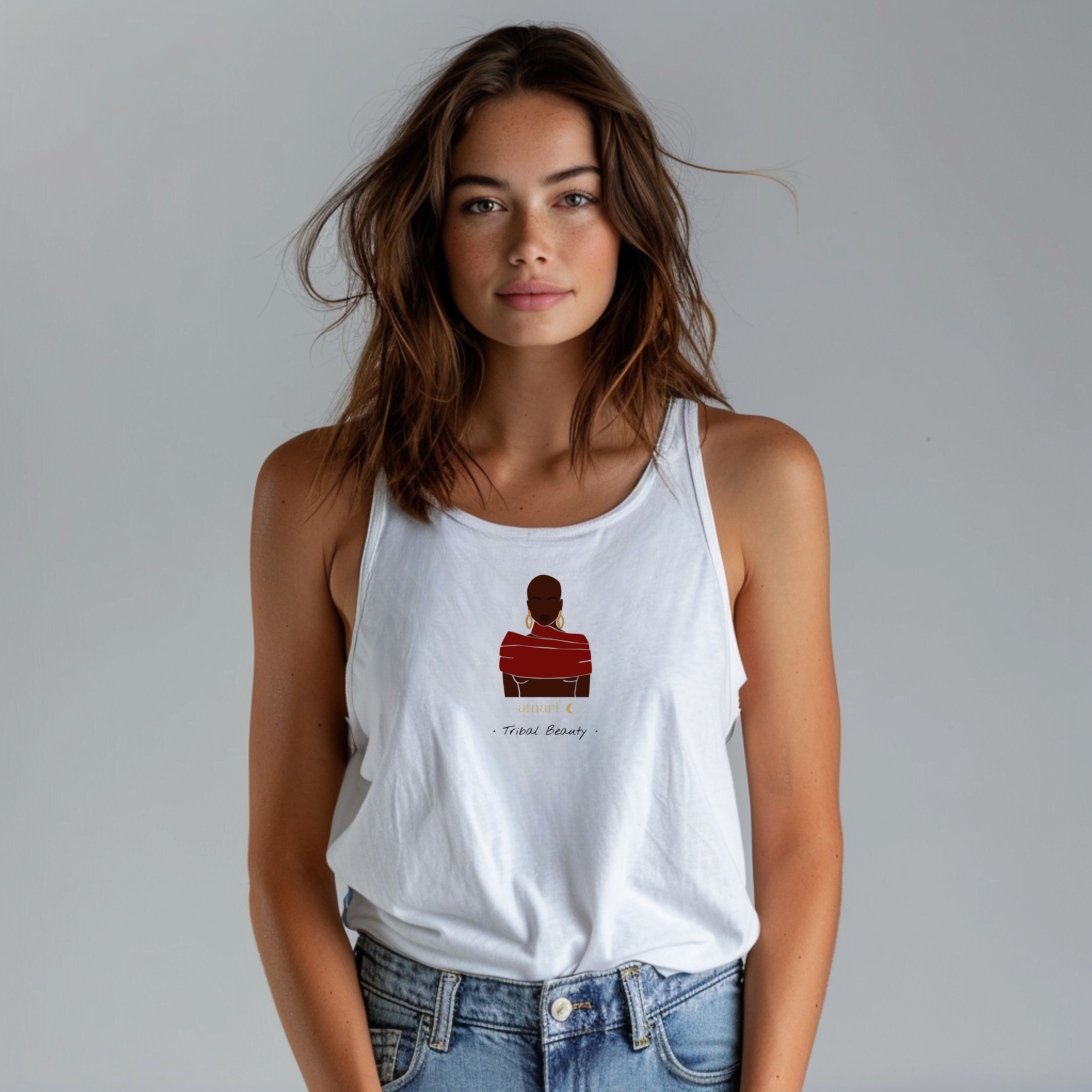 African BEAUTY | Personalized African Beauty Tank Top | Unisex Streetwear | amari