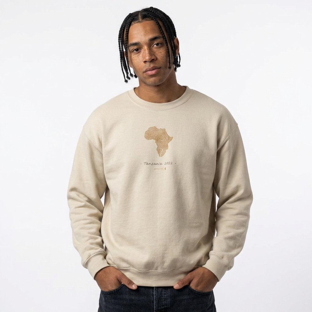 YOUR Africa | Personalized African Fingerprint Map Sweatshirt | Unisex Streetwear | amari