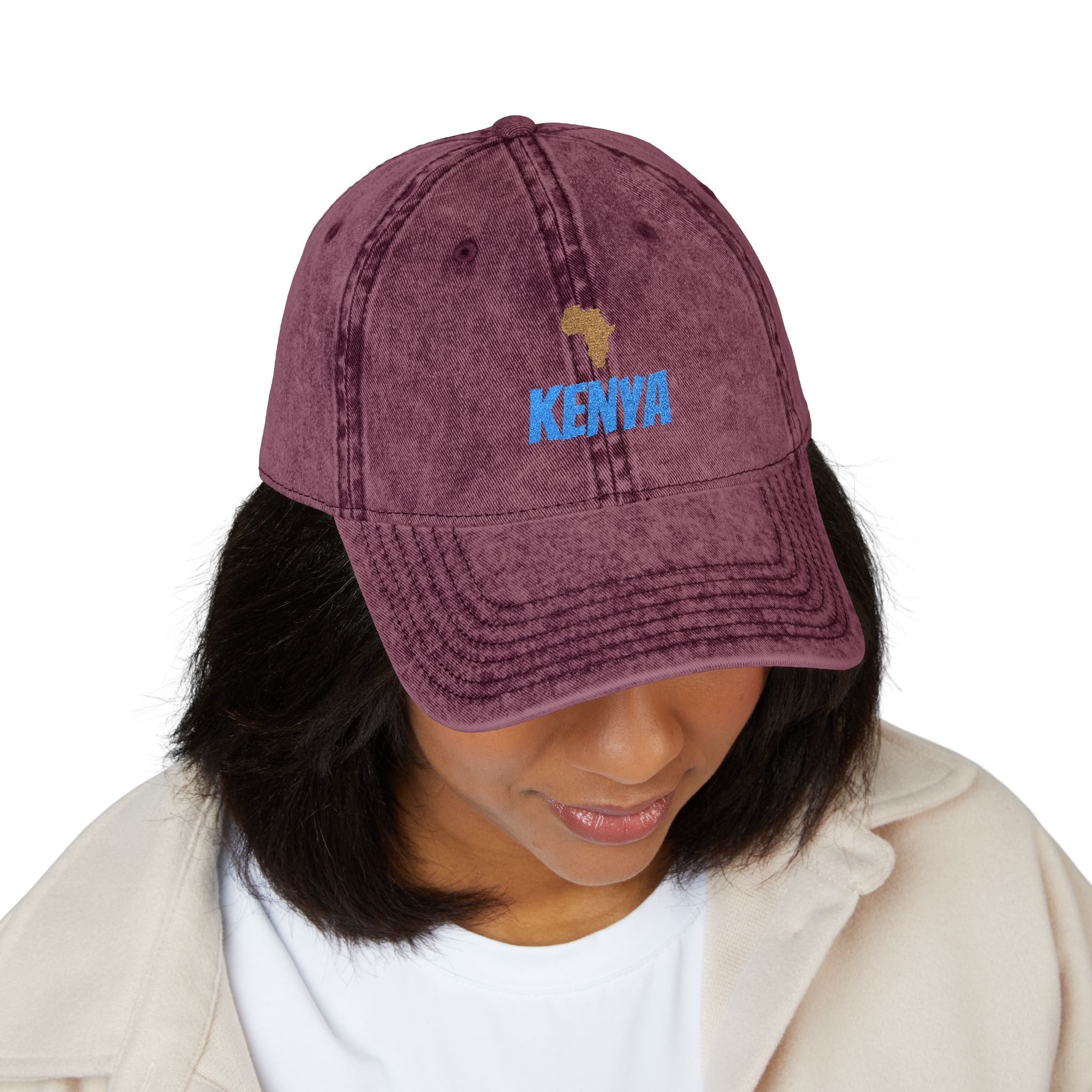 FAV African Country? Personalized Vintage African Map Embroidered Cap | amari
