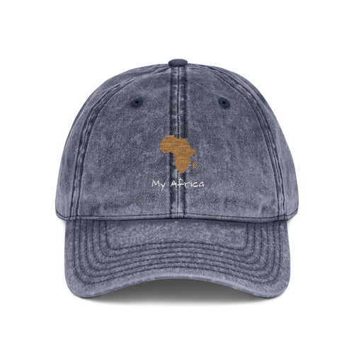 Africa FEELINGS | Personalized Vintage African Map Embroidered Cap | amari