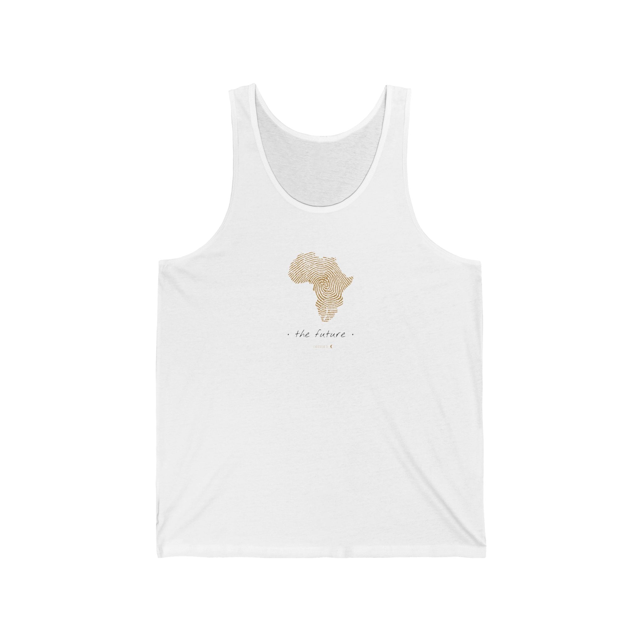 YOUR Africa | Personalized African Fingerprint Map Tank Top | Casual Unisex Streetwear | amari