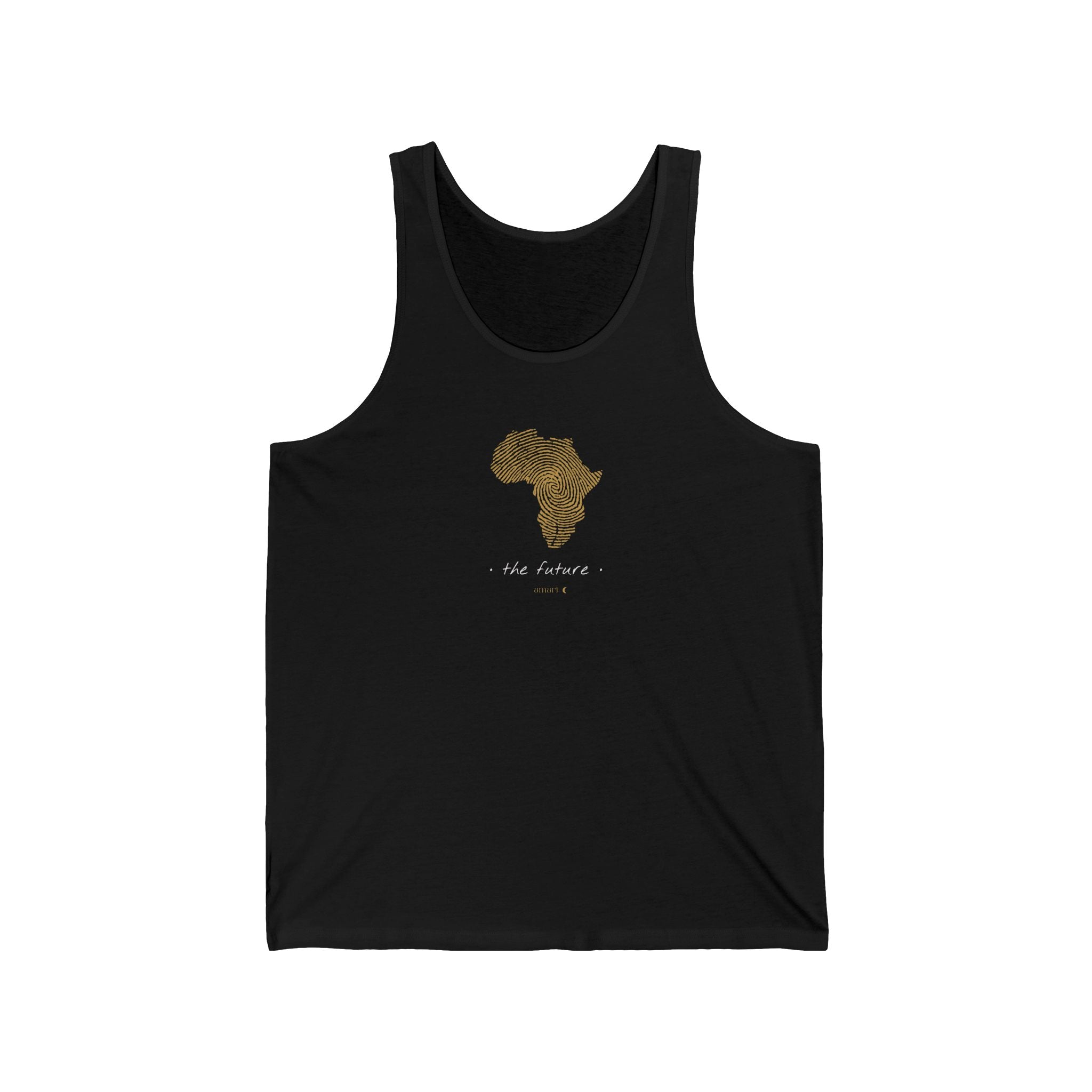 YOUR Africa | Personalized African Fingerprint Map Tank Top | Casual Unisex Streetwear | amari