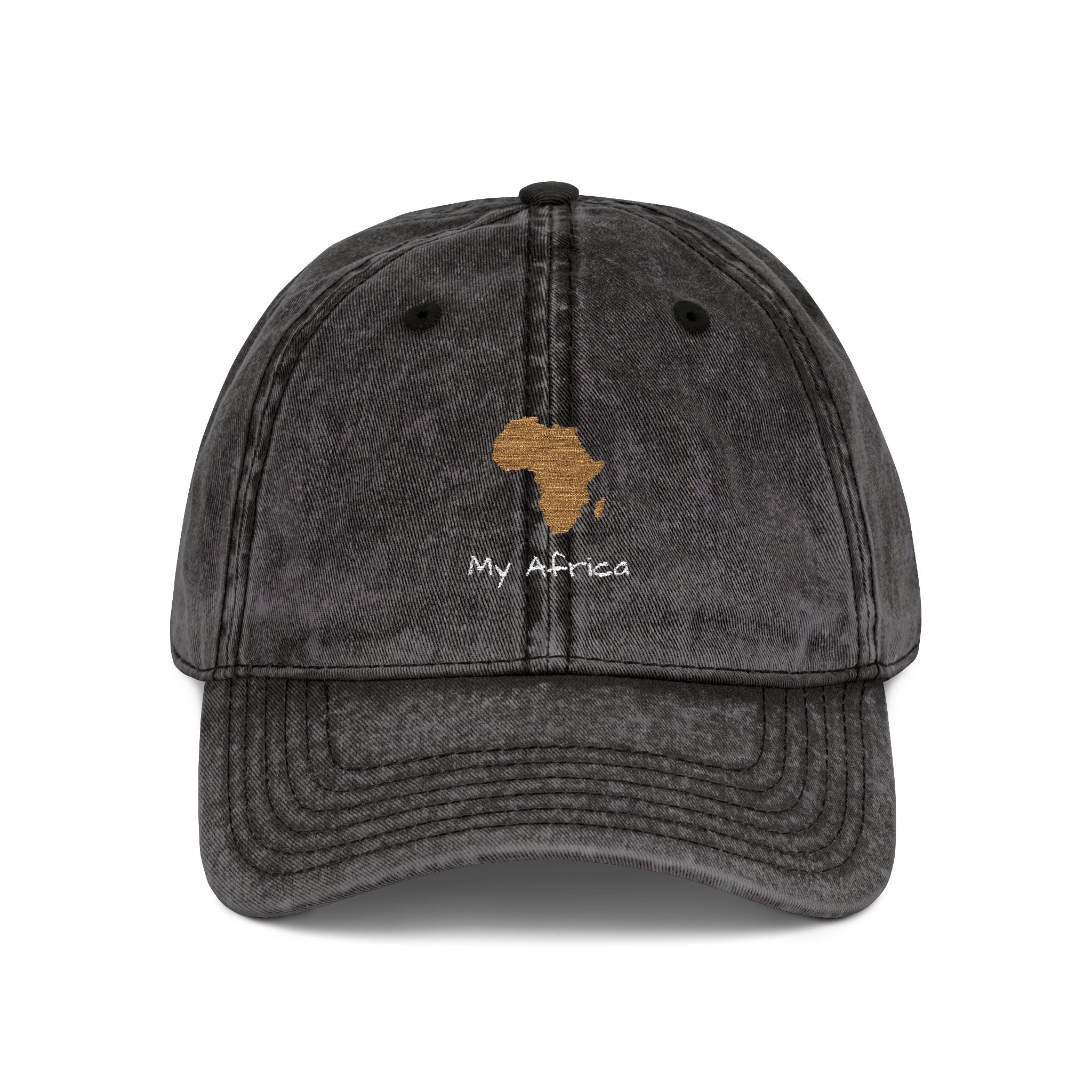 Africa FEELINGS | Personalized Vintage African Map Embroidered Cap | amari